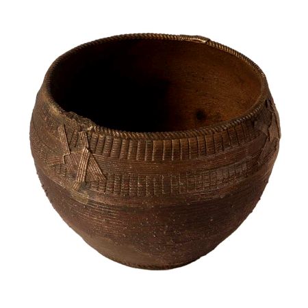 Handcrafted Rice Measuring Bowl in Brown Finish