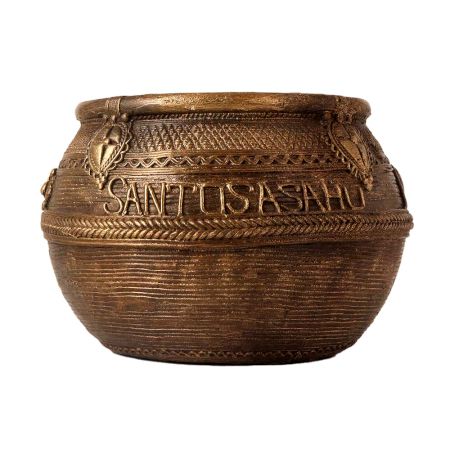 Elegant Brown Rice Measuring Bowl for Decoration