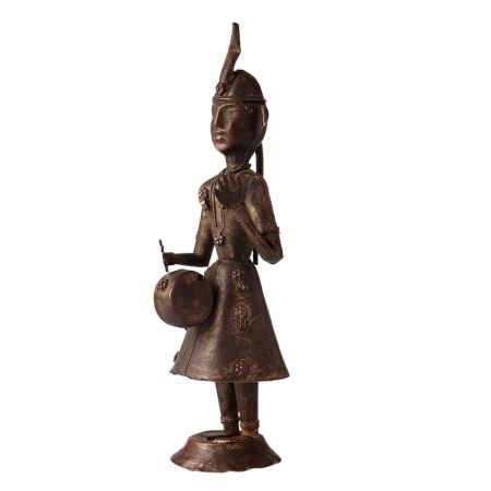 Brass Metal Musician Statues Art