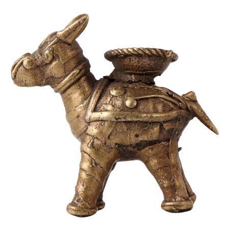 Brass Camel Incense Dhoop Holder in Tribal Art