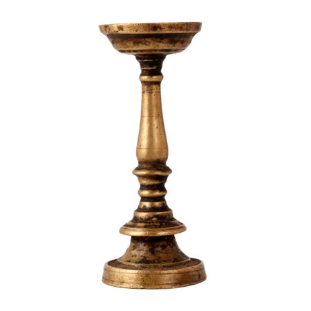 Golden Decoration Brass Pillar Candle Holder