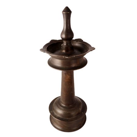 Vintage Art Brass Kerela Oil Lamp
