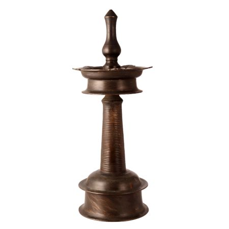 Vintage Art Brass Kerela Oil Lamp