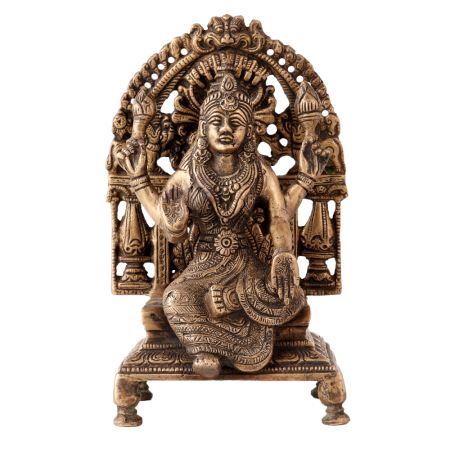 Brass Goddess Carving Structure With Arch