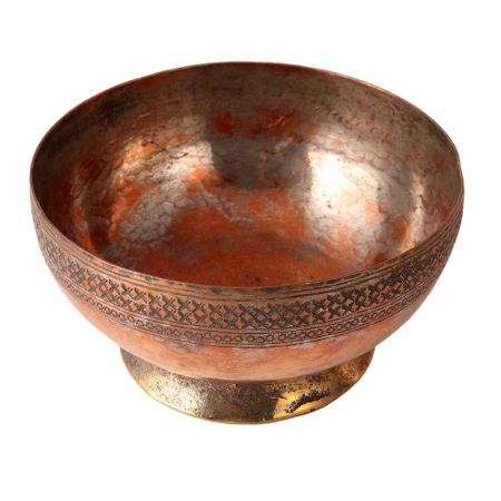 Traditional Copper Bowl in Islamic Art