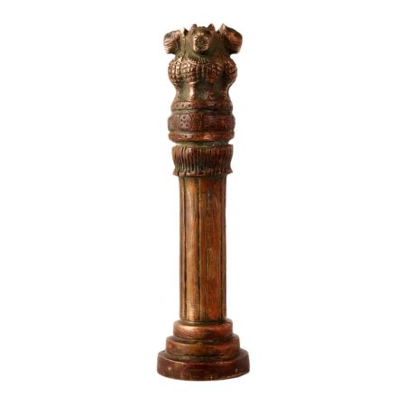 Brass Ashoka Chakra Symbol Statue