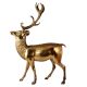 Brass Standing Deer Statue