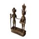Brass Showpiece Of Dhokra Art Tribal Couple