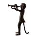 Monkey Musician Statue Art