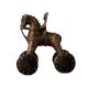 Brass Horse Temple Toy with a Rider