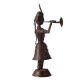 Handmade Brass Statues of a Musician Lady