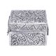 Square Ornamental Silver Plated Keepsake Box