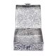 Square Silver Plated Floral Engraved Storage Box