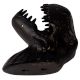 Elegant Black T Rex Dinosaur Statue