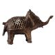 Vintage Brass Elephant Statue for Home Decor