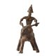 Vintage Brass Animal & Rider Statue in Tribal Art