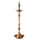 Brass Five Wicks Puja Lamp Statue