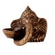 Brass Statue Of Ganesha With Diya One One SIde