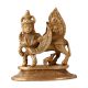 Brass Kamdhenu Cow With Her Calf Indian Figurine