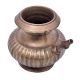Brass Bulbous Ribbed Pot With Spout