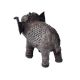Brass Dhokra Elephant Statue With Carved Jali Design