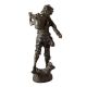 Brass Grape Picker Figure Statue of a Young Boy