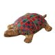 Brass Tortoise Statue With Colorful Stones
