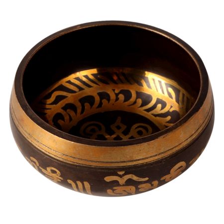 Tibetan Om Singing Bowl Made of Bell Metal