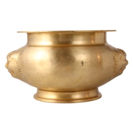 Glossy Golden Vintage Holy Water Pot