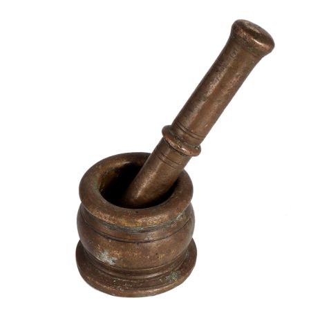 Handmade Brass Pestle and Mortar Set