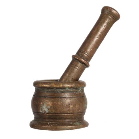 Handmade Brass Pestle and Mortar Set