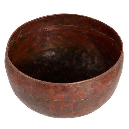 Traditional Copper Holy Bowl in Himalayan Art