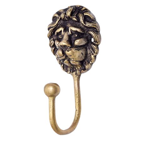 Brass Lion King Of The Jungle Hook