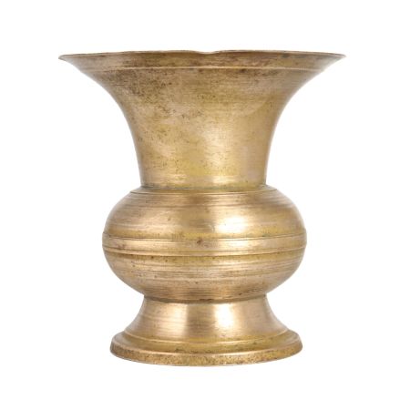 Vintage Brass Flower Pot in South Indian Art