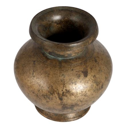Handcrafted Brass Plain Water Pot for Pooja