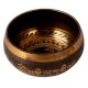 Engraved Tibetan Singing Bowl for Meditation