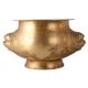 Vintage Brass Water Pot with Lion Engraving