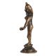 Vintage Brass Radha Rani Statue in Black Finish