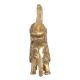 Brass Male and Female Elephant Meeting Statue