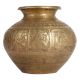 Vintage Holy Water Pot or Lota Engraved with God Figures