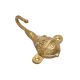 Golden Brass Elephant Face Wall Hook