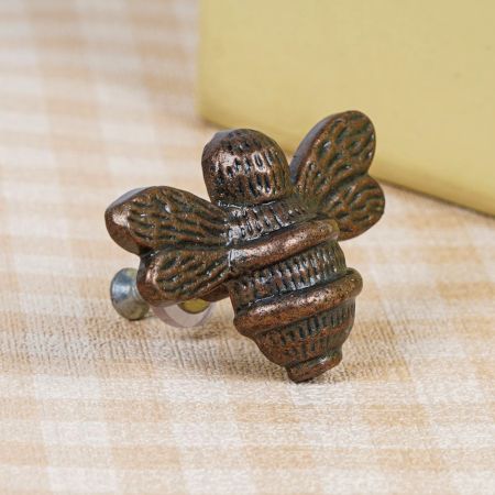 Antique Iron Bee Cabinet Knobs