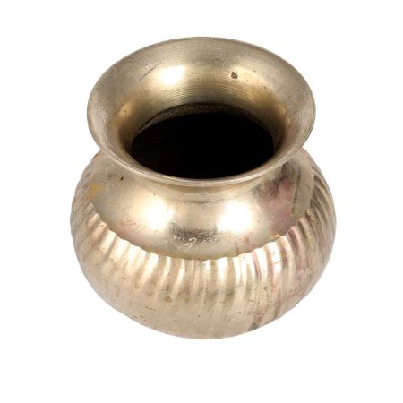 Glossy Bell Metal Holy Water Pot for Decor
