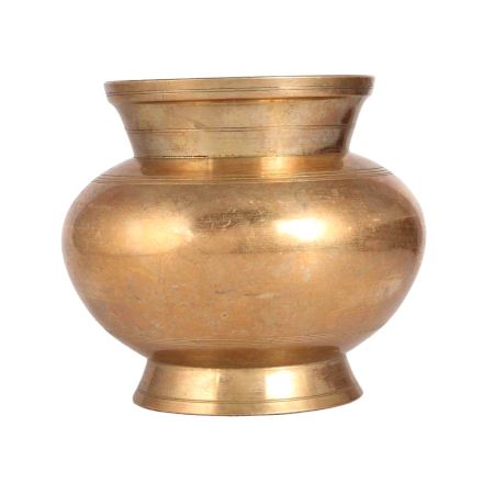 Shiny Brass Water Pot Lota for Home Decor
