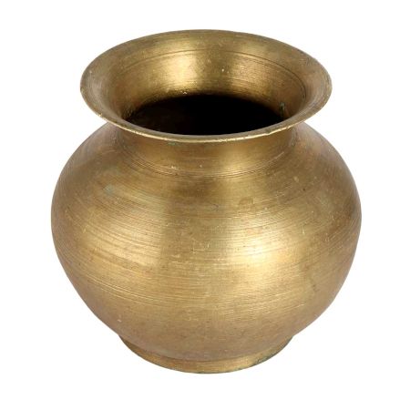 Sturdy Indian Brass Water Pot for Pooja