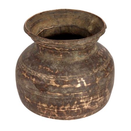 Vintage Brass Water Pot or Kalash for Rituals