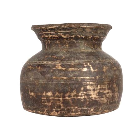 Vintage Brass Water Pot or Kalash for Rituals