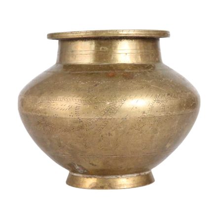 Handmade Brass Water Pot Lota for Decoration