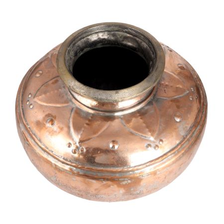 Traditional Copper Matka or Water Pot for Decor