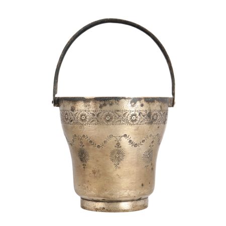 Vintage Brass Bucket in English Art